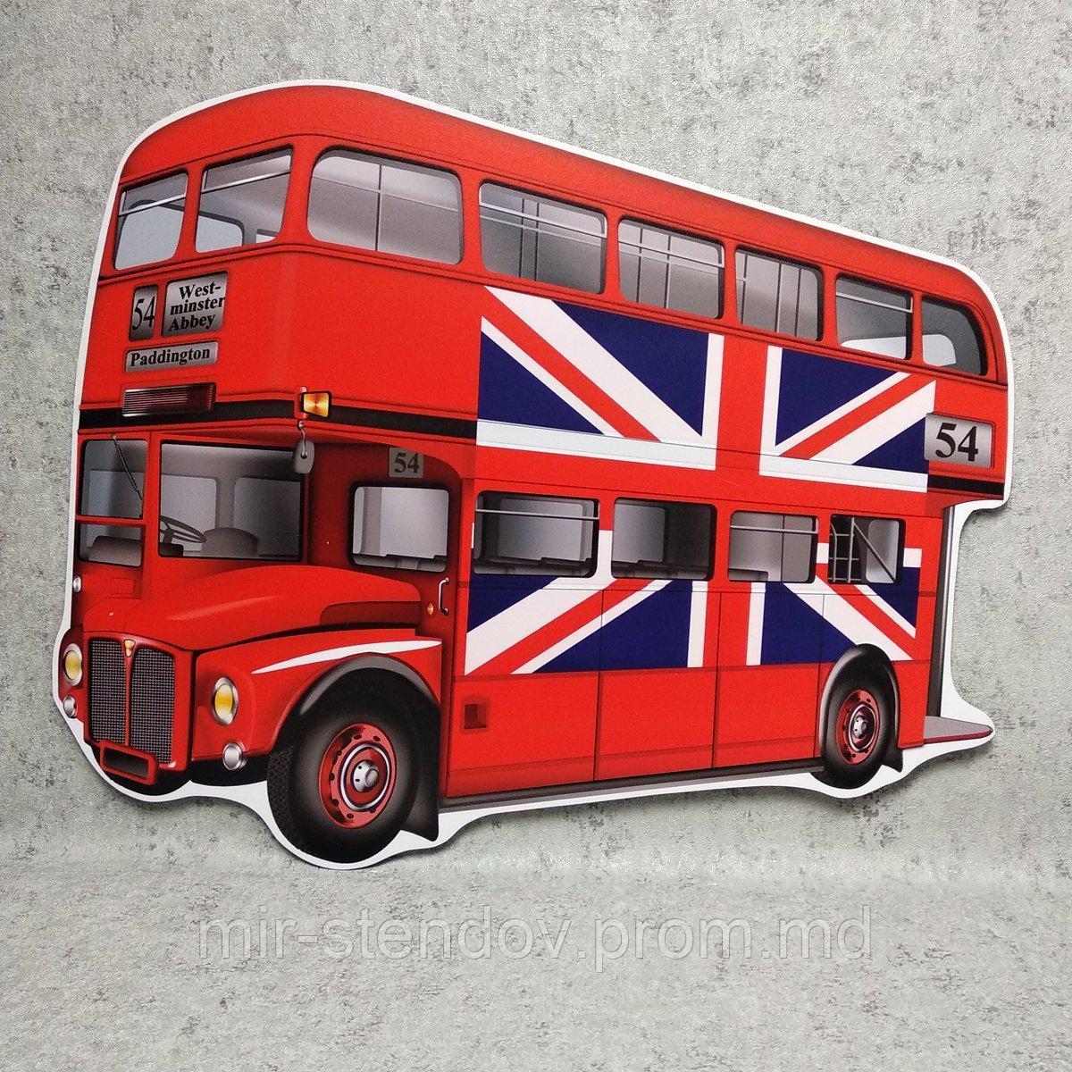 Британский автобус. Настенная декорация - фото 1 - id-p4436648
