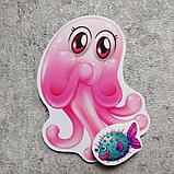 Магнитный стенд для крепления рисунка Кальмар, фото 2