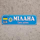 Номер на коляску (милицейский) с именем ребёнка. "Гроза района", фото 6