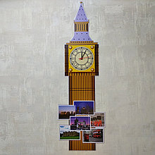 Биг Бэн. Стенд с часовым механизмом Коричневый (95х40 см)