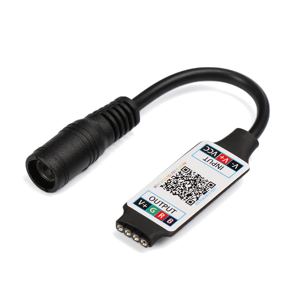Мини Bluetooth RGB контроллер | с таймером и цветомузыкальным режимом Черный - фото 1 - id-p10420808