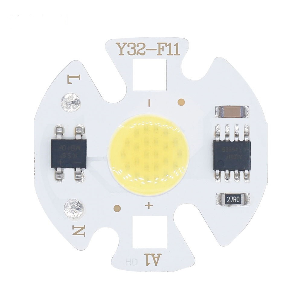 Светодиодный модуль COB LED 3W AC220V 32mm - фото 1 - id-p8777157
