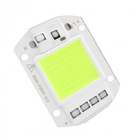 Светодиодная LED матрица 50w IC SMART CHIP 220V ( встроенный драйвер ) Зеленый - фото 1 - id-p8376310