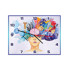 Настенные часы "Рождение идеи". Прямоугольные