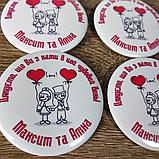 Значки для свадьбы. Спасибо, что вы с нами в этот день!, фото 3