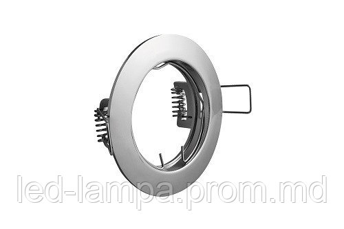 Светильник точечный GTV PARMA OP-PAST1-01 стальной круглый хром - фото 1 - id-p10420956