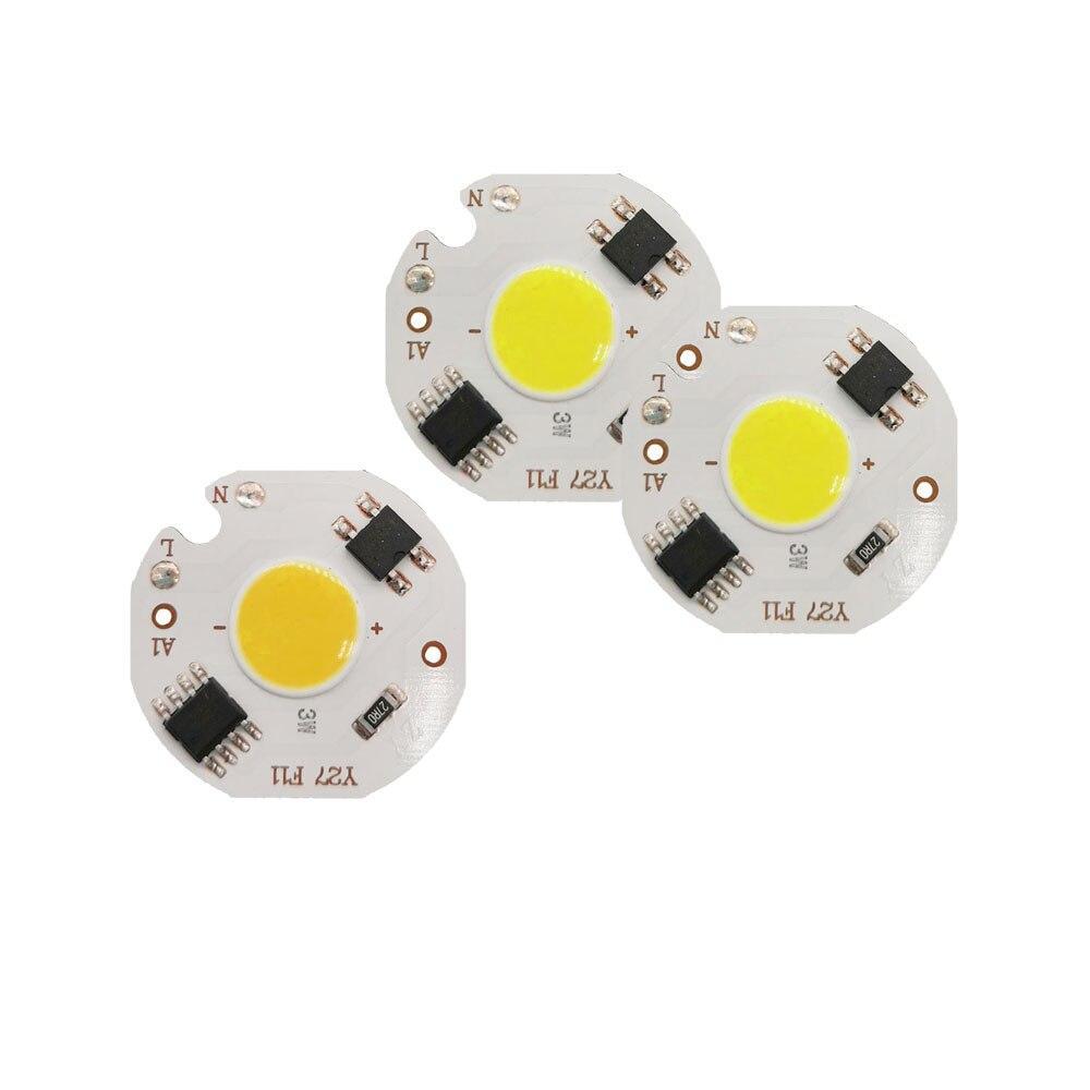 Светодиодный модуль COB LED 3W AC220V 27mm Нейтральный белый - фото 1 - id-p10424125