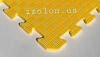 Детский коврик-пазл (мягкий пол татами ласточкин хвост) IZOLON EVA KIDS 500х500х10мм жёлтый