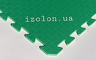 Детский коврик-пазл (мягкий пол татами ласточкин хвост) IZOLON EVA KIDS 500х500х10мм зеленый