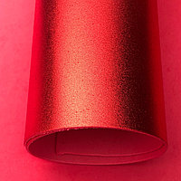 Фоамиран металлик 2 мм Красный лист 60x70см