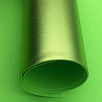 Фоамиран металлик 2 мм Лайм лист 60x70см