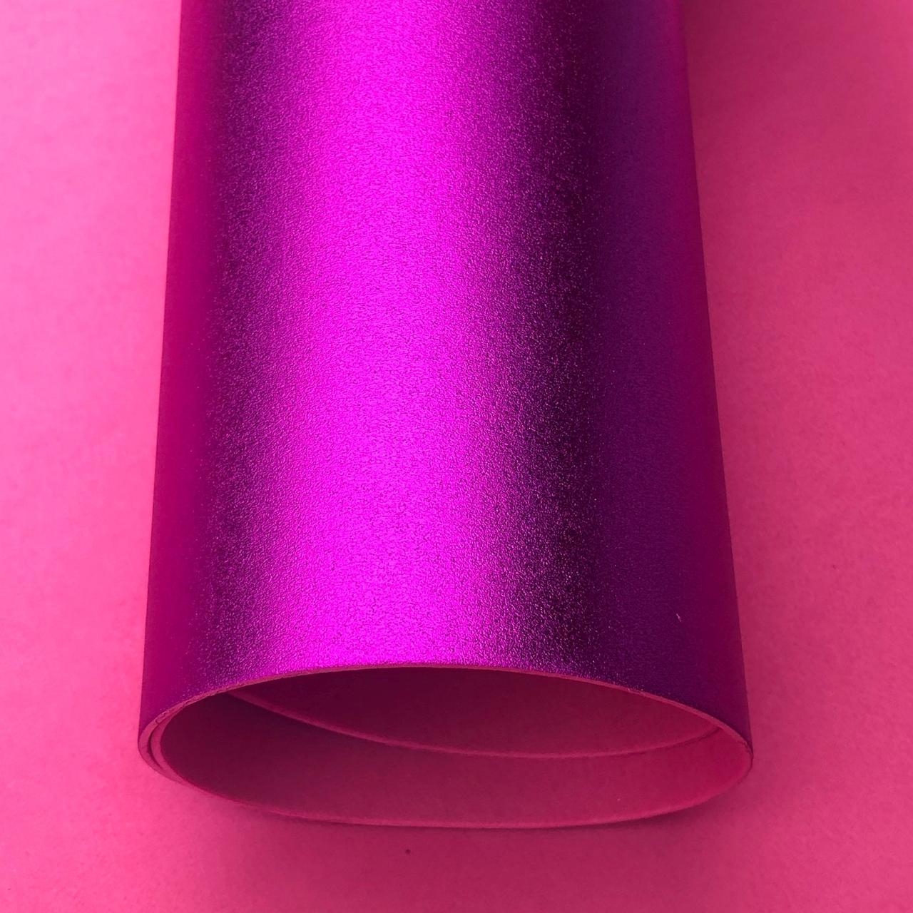 Фоамиран металлик 2 мм Фиолетовый лист 60x70см - фото 1 - id-p10424629