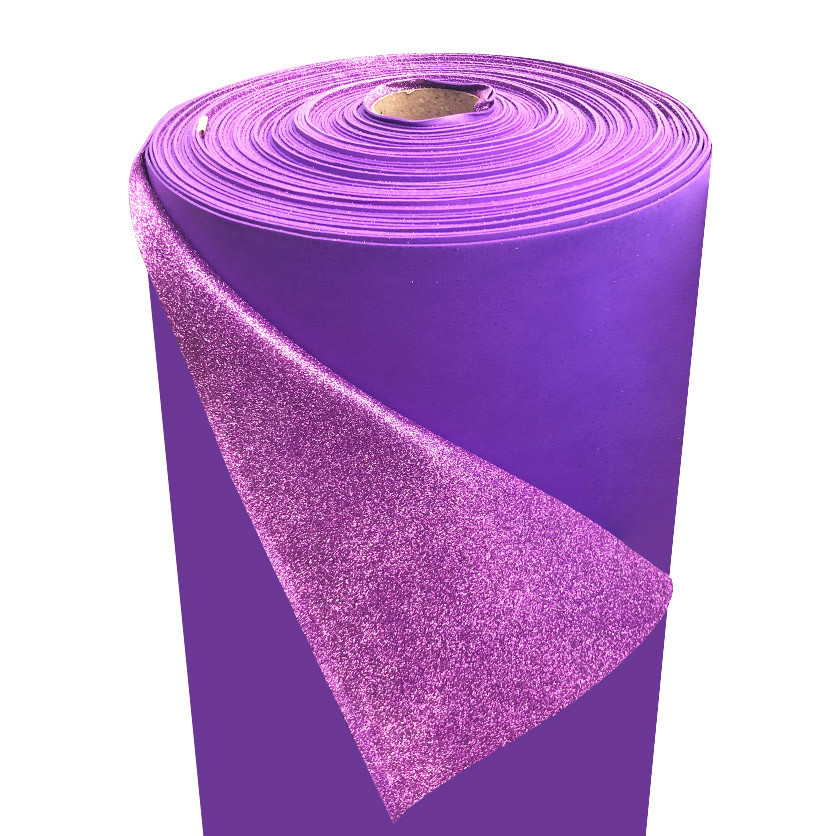 Фоамиран 2мм глиттерный, 1,0м фиолетовый 1919 - фото 1 - id-p10424639