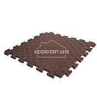 Детский коврик-пазл (мягкий пол татами ласточкин хвост) IZOLON EVA SPORT 300х300х10мм, шоколад