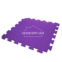 Детский коврик-пазл (мягкий пол татами ласточкин хвост) IZOLON EVA SPORT 300х300х10мм, фиолетовый