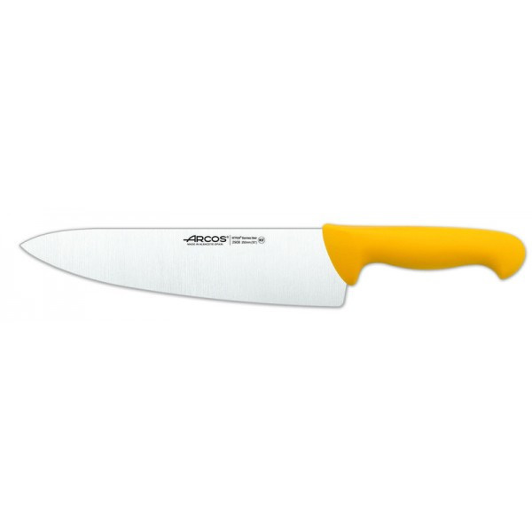 Нож поварской Arcos 2900 25 см желтый 290800 - фото 1 - id-p5560032