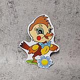 Магнитный стенд для крепления рисунка серии "Воробушки", фото 2