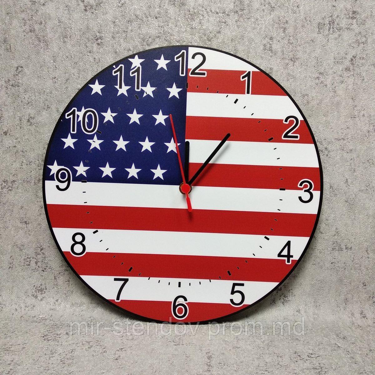 Часы настенные Флаг США - фото 1 - id-p4436240