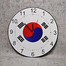 Часы настенные Флаг Кореи