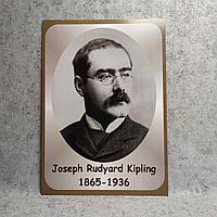 Rudyard Kipling (Киплинг). Портреты английских поэтов и писателей 40х60 см, Коричневый
