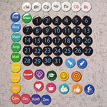 Набор магнитов (63 шт). Вечный календарь