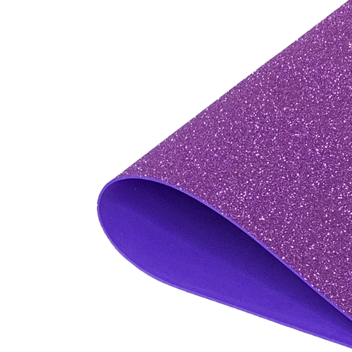 Фоамиран 2мм глиттерный 50х50 см фиолетовый 1919 - фото 1 - id-p10424899