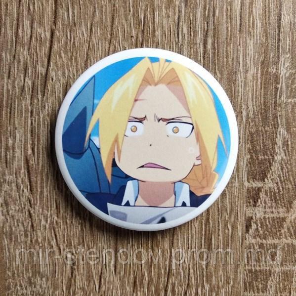 Значок металлический Эдвард Элрик, фото 1