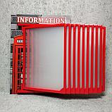 Стенд-книжка для кабинета английского языка. На 10 пластмассовых карманов, фото 5