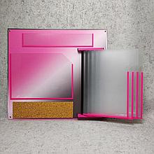 Универсальный стенд с перекидной демо-системой и пробковой поверхностью