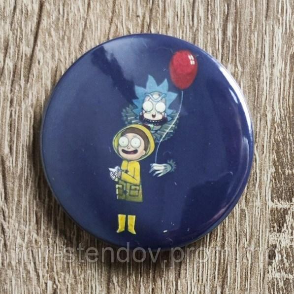 Значок металлический "Мем Рик и Морти", фото 1