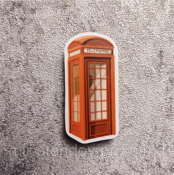 Лондонская телефонная будка. Учебный магнит, фото 1