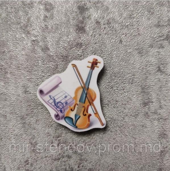 Скрипка с нотами. Учебный магнит, фото 1