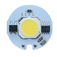Светодиодный модуль COB LED 7W AC220V 27mm Теплый белый
