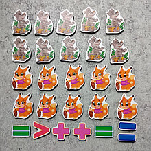 Магнитная математика Белочки и волчата