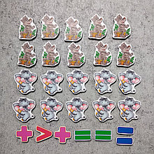 Магнитная математика Волчата и слоники