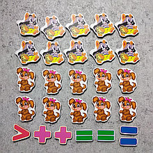 Магнитная математика Щенята и еноты