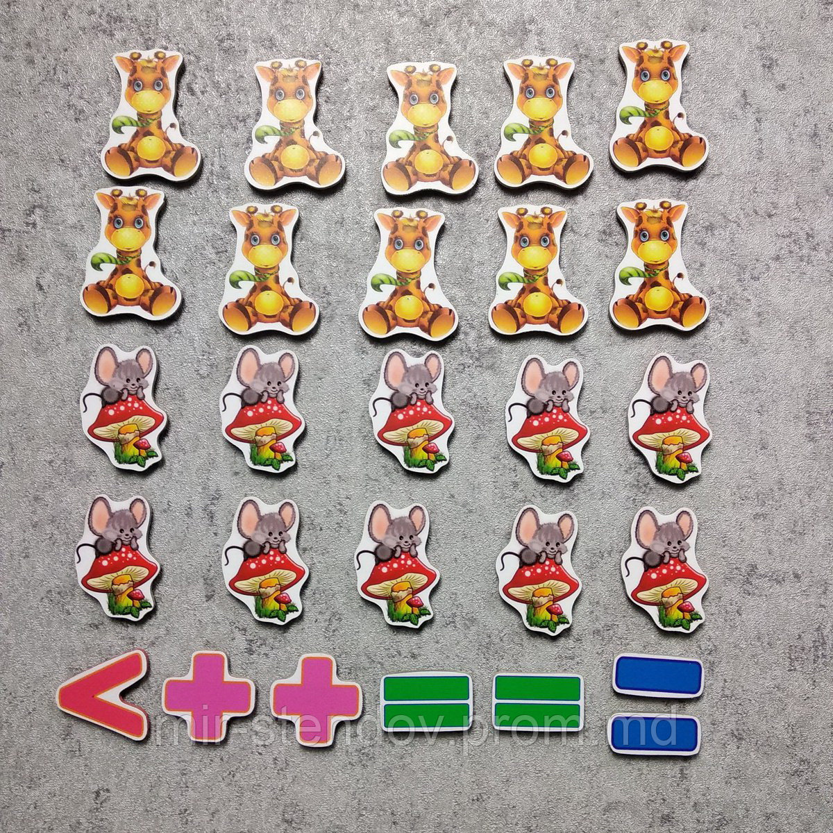 Магнитная математика Жирафы и мышата, фото 1