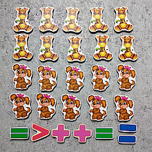 Магнитная математика Жирафы и щенята