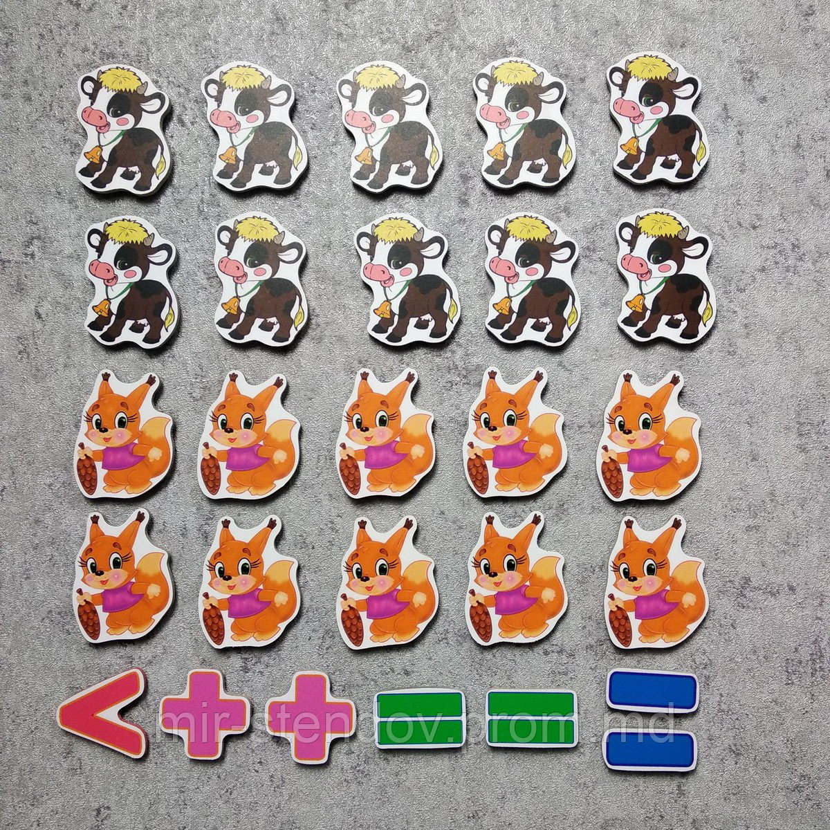 Магнитная математика Коровки и белочки, фото 1