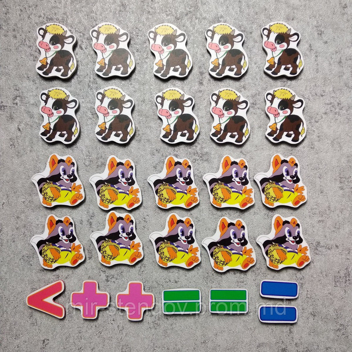 Магнитная математика Коровки и еноты, фото 1