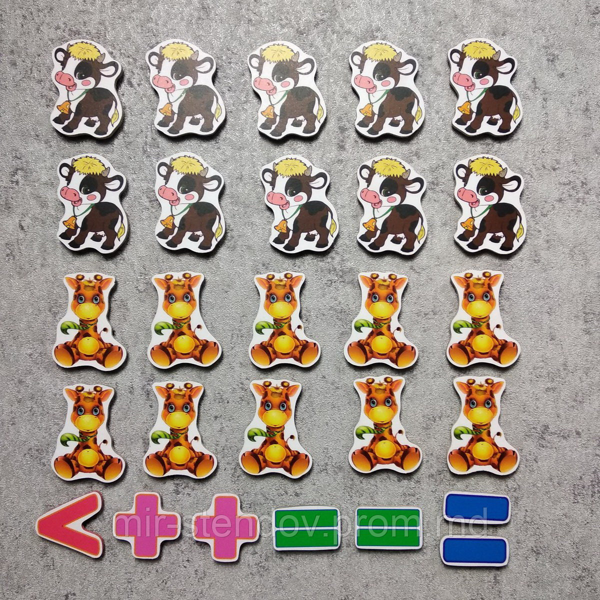 Магнитная математика Коровки и жирафы, фото 1