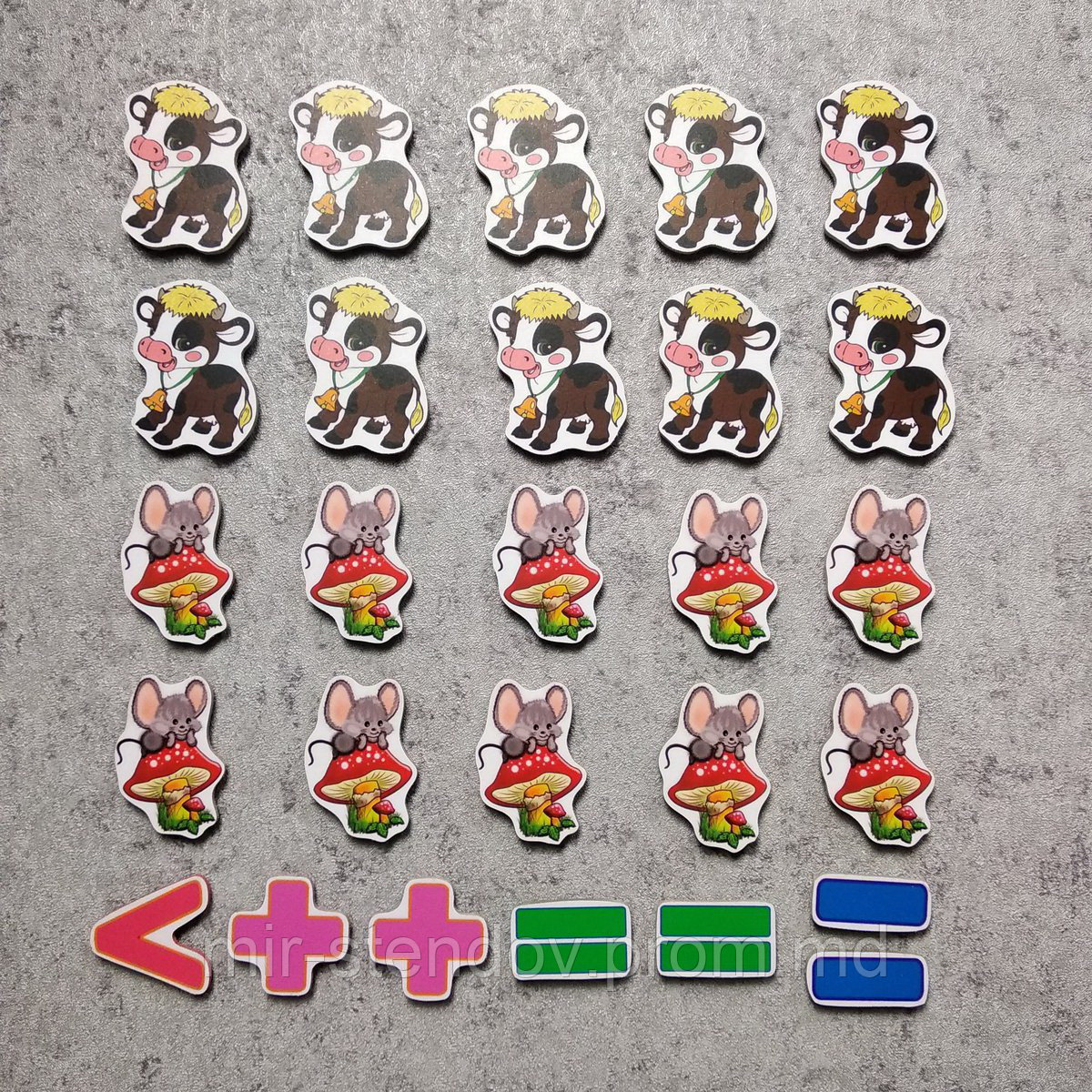 Магнитная математика Коровки и мышата, фото 1