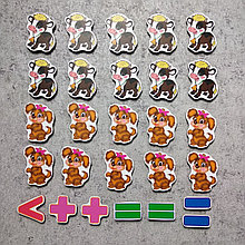 Магнитная математика Коровки и щенята