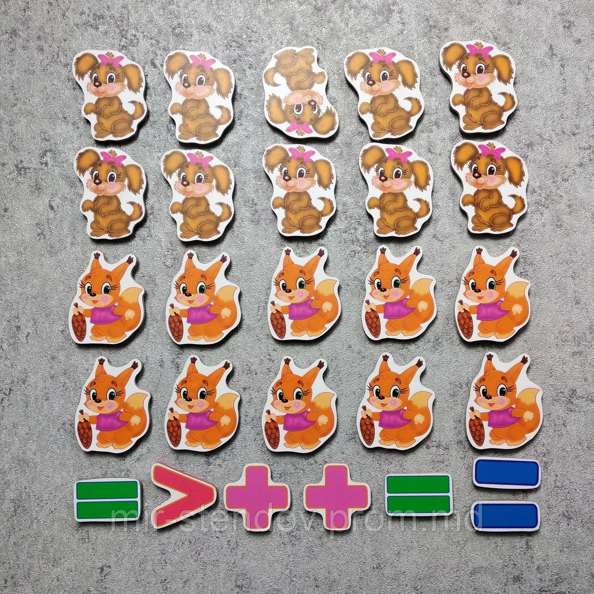 Магнитная математика Бельчата и щенята, фото 1