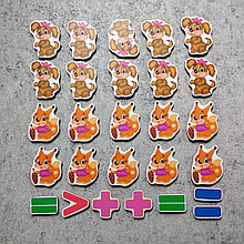 Магнитная математика Бельчата и щенята