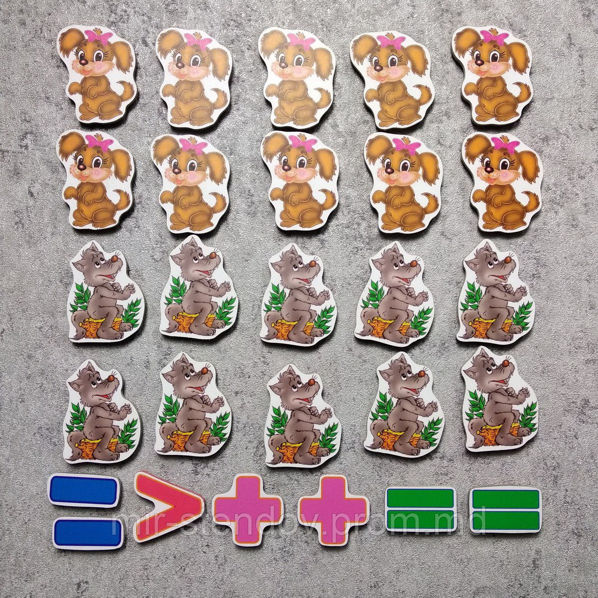 Магнитная математика Волчата и щенята, фото 1