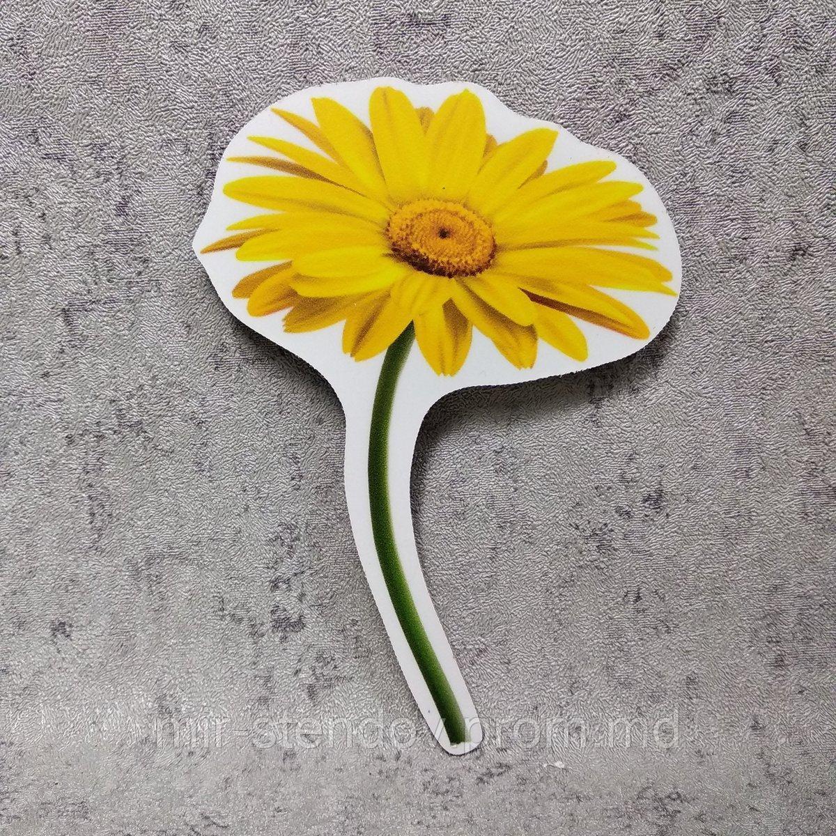 Цветочек Жёлтый. Настенная декорация для детского сада., фото 1