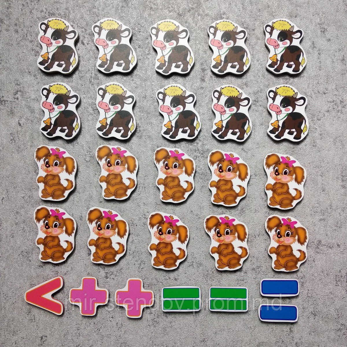 Магнитная математика Коровки и Собачки, фото 1