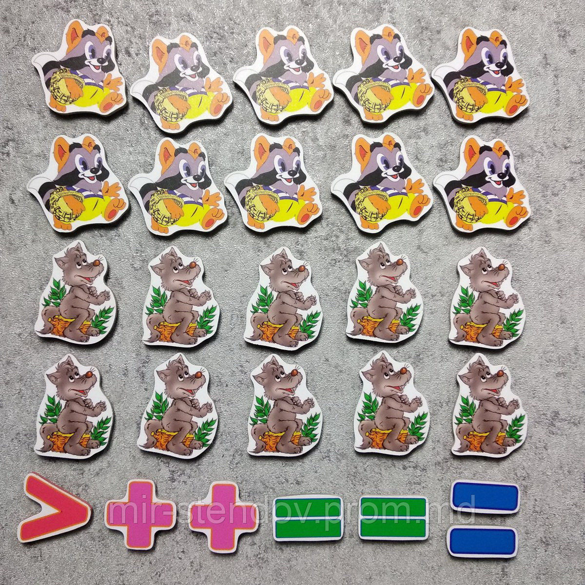 Магнитная математика Еноты и Волчата, фото 1