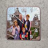 Квадратные настенные часы с вашей фотографией, фото 8